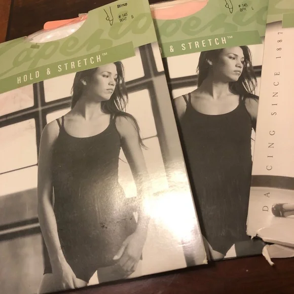 Capezio The Hold & Stretch White Tights, size XL - Picture 4 of 10